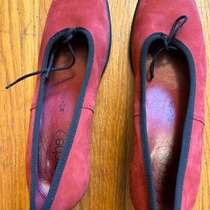Raspberry Red  Suede Arche Pumps (Size 7)